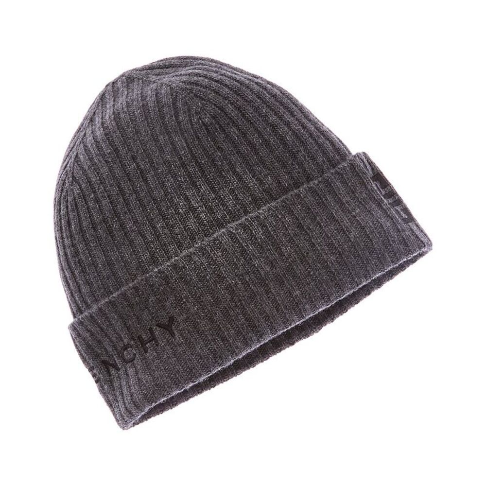 Givenchy 4G Wool & Cashmere-Blend Beanie, Grey